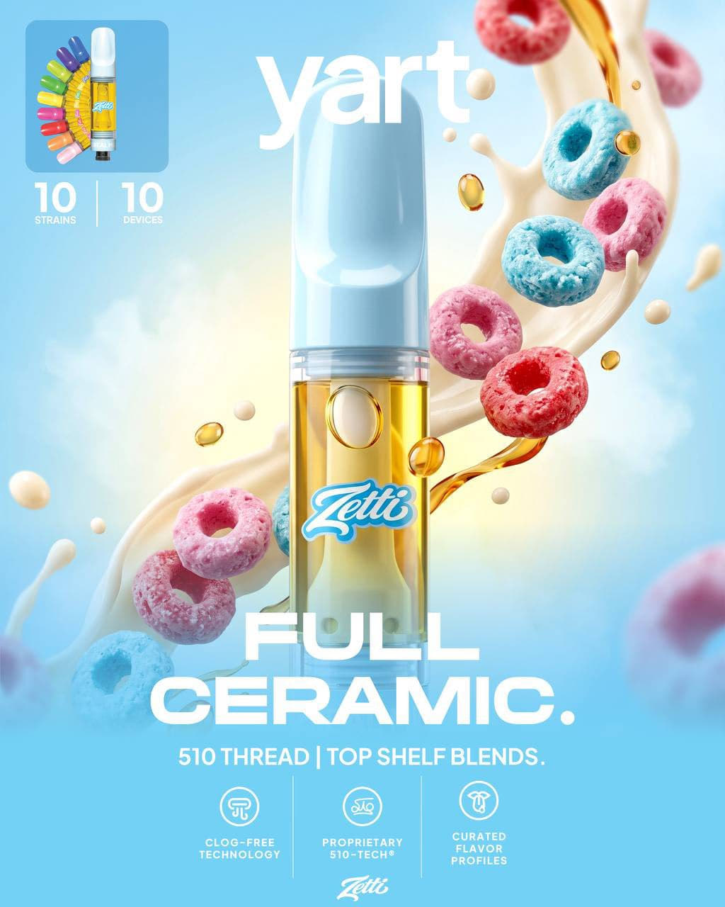 Zetti Yart 510 Cartridge UK